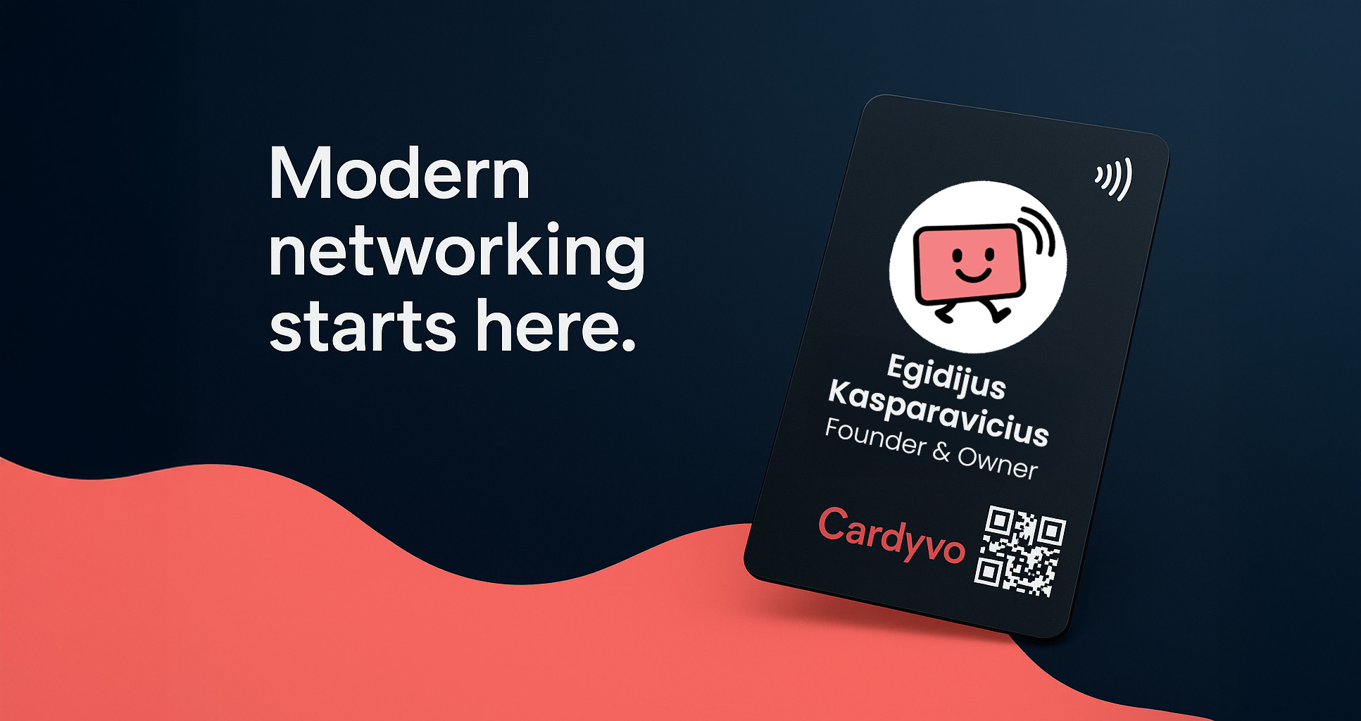 Cardyvo NFC Business Card render